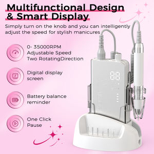 Pulidora de Uñas Eléctrica Profesional Inalámbrica Recargable de Escritorio, 35,000 RPM, Diseñada para Salones de Alta Gama - Product Image 4