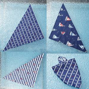 Tanpopo חם מכירת צעיף כלב בנדאנה כחול ימית נקטר ביבס צעיף הדפסה חיות מחמד בנדנה אספקה סיטונאית - Product Image 2