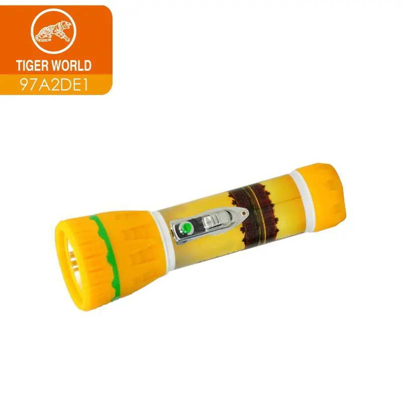 Tigre del mundo de la mano de la batería seca linterna potente seguridad antorcha de luz para iluminación de emergencia