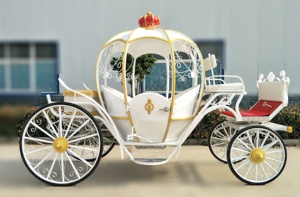 Chariot à Chevaux Électrique en Forme de Citrouille, Carrosse Princesse, Fabricants de Véhicules Électriques - Product Image 3
