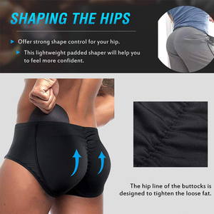Men Body Shapers Hip Lifter <b>Builder</b> Ass Black Padded Panties Elastic Underwear Male Plus Size S-6XL - Product Image 5