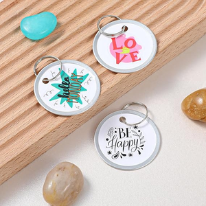 Waterproof Easy Transfer Inspirational UV DTF Wrap Stickers Custom Uv Transfer Sticker for Keychain <b>Glass</b> Laptop DIY Crafts - Product Image 4