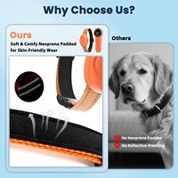 ODM/OEM Wiederaufladbares Wasserdichtes Hunde-Erziehungshalsband mit 4 Trainingsmodi 2600FT Fernbedienung für 2,3-54 kg Hunde IPX7