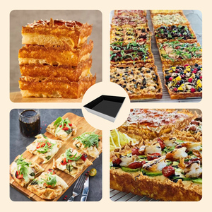 Accesorios de Cocina, Tabla para Cortar y Servir <span class=keywords><strong>Pizza</strong></span> Personalizada de 9 y 10 Pulgadas, Bandeja para <span class=keywords><strong>Pizza</strong></span> <span class=keywords><strong>Detroit</strong></span> Anodizada Dura para Horno, Cocina y Mesa - Product Image 4