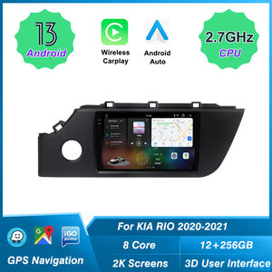 วิทยุติดรถยนต์3D ไดนามิกแบบเรียลไทม์สำหรับ Kia <span class=keywords><strong>Rio</strong></span> 2017-2021 CarPlay GPS นำทางเครื่องเล่นวิดีโอในรถยนต์ - Product Image 2