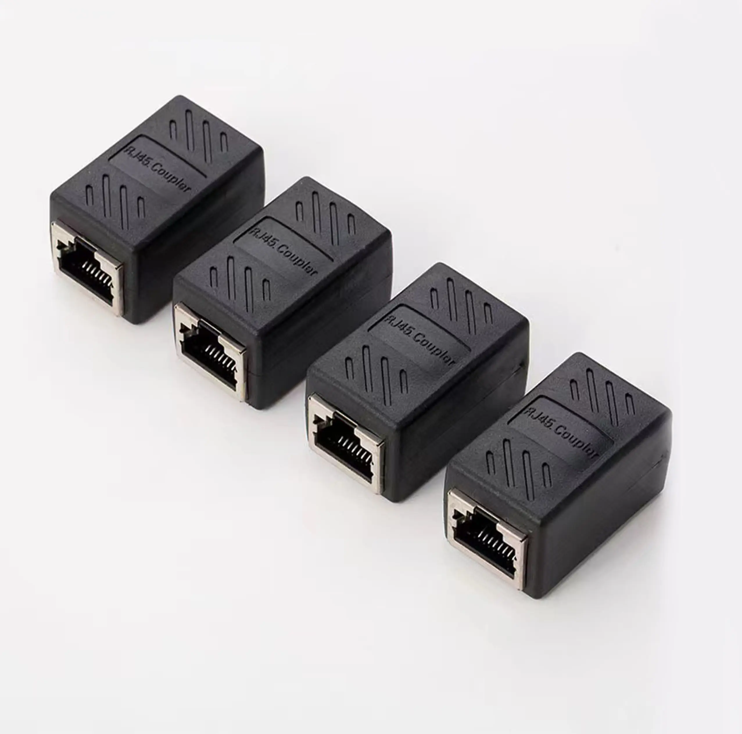Distributeur réseau RJ45 adaptateur de connecteur femelle à femelle 8P Ethernet Gigabit extension de tête de passage coupleur en ligne