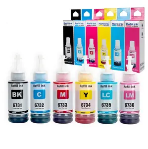 Asseel 673 T673 T6731 Premium Color Compatible Bottle Refill Inkjet Dye Tinta Eco Encre Ink for Epson L800 L805 L1800 Printer