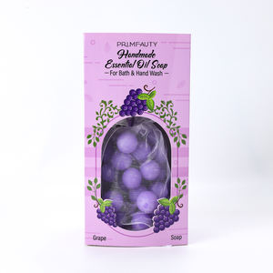 Savon artisanal en forme de grappe de raisin décoratif, lavage des mains, savon en cristal de raisin sur une corde - Product Image 1