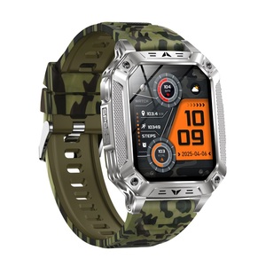 AK86 Smartwatch with 1400mAh Large Battery BT Call IP68 Waterproof Fitness Tracker for Men <b>Heart</b> Rate Monitor 100+ Sports Modes - Product Image 3
