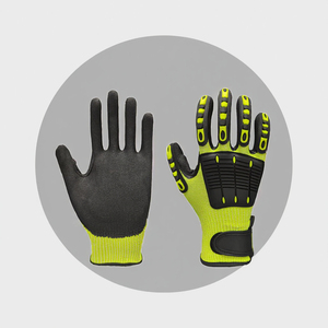 Guantes De seguridad industriales resistentes a cortes SONICE Material TPR Guantes De impacto para trabajo mecánico de construcción de campos petrolíferos - Product Image 2