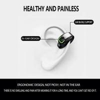 Bt 5.3 Stereo Single Ear Anti-slip Ear Hook Ultra-ringan Open-ear Ows Earbud Gd28 Headset Nirkabel