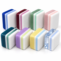 Offre Spéciale : Tuiles de Mahjong de Haute Qualité pour Chiens, Style Moderne, Tuiles de Mahjong Lilas Coquines pour Fête Thème Mahjong