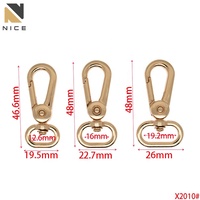 Mousqueton pivotant en métal, fermoir à gâchette en alliage de zinc, accessoires pour laisse de chien et sangle de sac à main, vente en gros