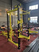 Máquina Smith de Gimnasio de Alta Calidad, Soporte para Sentadillas, Cable Crossover y Banco de Pesas en Una Sola Estación