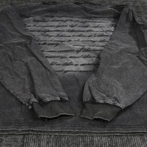 Vintage Regular Fit Men's Cotton <b>Long</b>-Sleeved Shirt Custom Acid Wash Woven Solid Printing Blank Eco-Friendly Streetwear <b>Tshirt</b> - Product Image 6