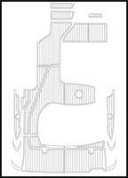 Komin Tapis en mousse de pont marin EVA pour bateau personnalisé pour 2010 Sea Ray 330 Sundancer