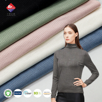 Hot sale custom 95%rayon 5%spandex 180 gsm knit dyed stretch breathable slub jersey rib fabric for women t-shirt garment