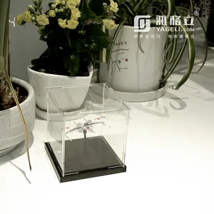 YAGELI factory outlet acrylic display box avec miroir arrière modèle avion présentoirs royaume-uni