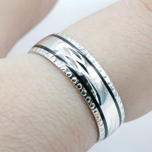 Оптовая продажа, свадебное кольцо из стерлингового серебра 925 пробы, элегантные стильные круглые ювелирные украшения для влюбленных - Product Image 5