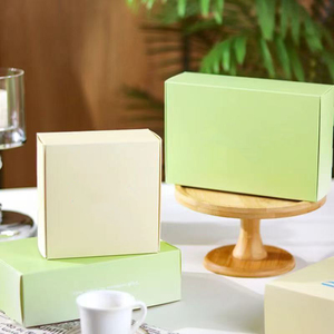 Tùy Chỉnh Cứng Nhắc Sang Trọng Các Tông Hộp Giấy Bao Bì Đám Cưới Bán Buôn Màu Xanh Lá Cây Gấp Macaron Màu Gói Quà Tặng Hộp Từ - Product Image 1
