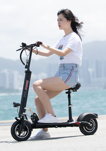 10 pulgadas de alta velocidad plegable 36V/ 48V 500W Scooters eléctricos con asiento para adultos - Product Image 5