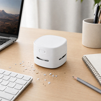 Aspirateur de bureau rechargeable à fonctionnement silencieux pour la bibliothèque, le bureau de lecture, les restes de papier, les particules fines et la poussière