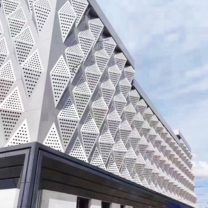 Paneles de Fachada de Aleación de Aluminio Perforados, Brillantes, Impermeables y Anticorrosivos para Revestimiento de Paredes Exteriores de Edificios - Centro Comercial, Villa, Hotel - Product Image 4