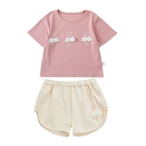 Wholesale Baby Girl <strong>Clothes</strong> 2022 T-shirt and Shorts 2 Piece Lovely Kids Summer Girls Clothing Sets - Product Image 6