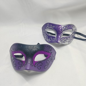 Masque de <span class=keywords><strong>mascarade</strong></span> HLC ODM pour hommes, masque de <span class=keywords><strong>mascarade</strong></span> vénitien OEM, masque de fête d'Halloween et de Mardi Gras, masque de <span class=keywords><strong>mascarade</strong></span> demi-visage pour les yeux - Product Image 4