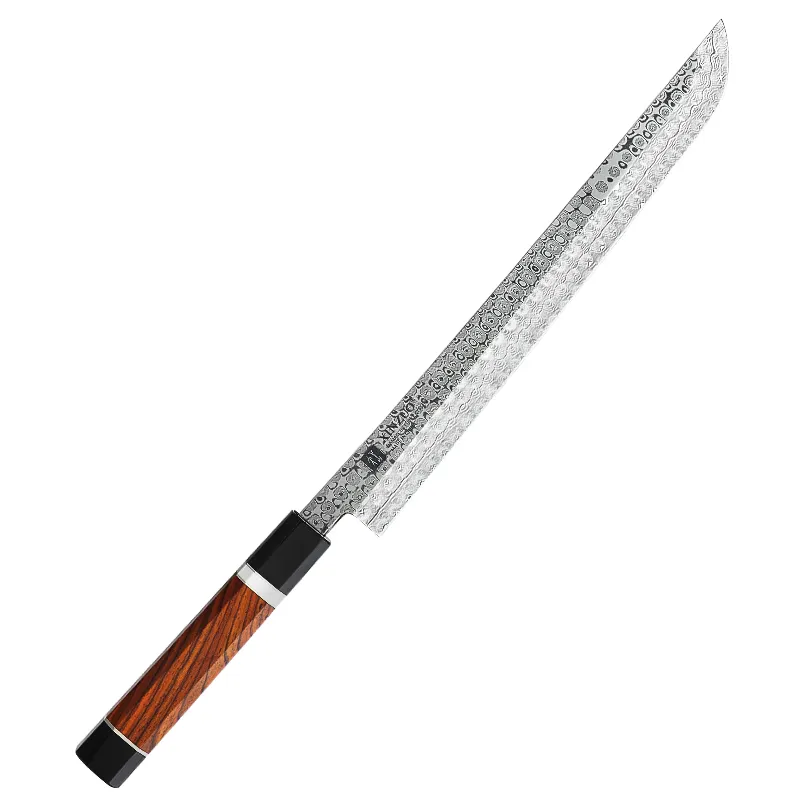 Hot sale 270mm high carbon Full Damascus Japanese sakimura sushi kitchen knife