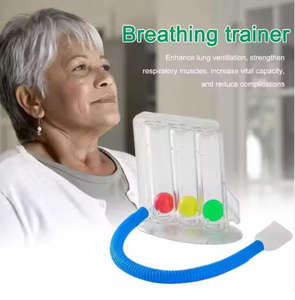 Ejercitador <span class=keywords><strong>de</strong></span> Respiración Profunda con Incentivo Médico, Espirómetro <span class=keywords><strong>de</strong></span> Tres Bolas - Product Image 4