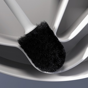 Plastic Toilet <b>Brush</b> with Base Set Household No Dead Corner Toilet <b>Brush</b> Nylon Hair Bathroom Cleaning <b>Brush</b> - Product Image 3