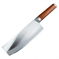 Couteau de cuisine pour femme, couteau de chef en acier inoxydable, 7,5 pouces, outil de découpe et de hachage de la viande