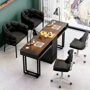 Juego de Mesa y Silla para Manicura a Precio Especial, Mesa y Silla Multifuncional para Manicura de Estilo Retro Crema, Económico - Product Image 6