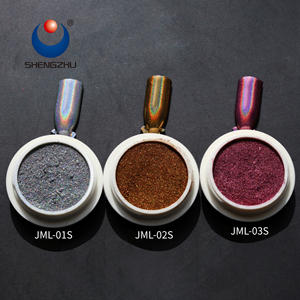 <span class=keywords><strong>Precio</strong></span> barato <span class=keywords><strong>venta</strong></span> caliente serie JML cromo holográfico Arco Iris uñas pigmento suelto en polvo - Product Image 3