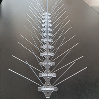 5 broches contrôle répulsif pour oiseaux acier Anti Pigeon Spike dissuasifs Anti-escalade sécurité mur pointes d'oiseaux