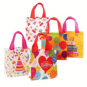 Bolsas de Regalo Personalizadas para Carnaval, Reutilizables, Pequeñas y Lindas para Niños, Bolsas de Tela No Tejida para Fiestas de Cumpleaños, Safari - Product Image 1