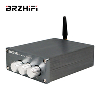 BRZHIFI Amplificateur stéréo économique de niveau HiFi 2.0 Amplificateur numérique classe d 50WX2 100WX2 BT 5.0