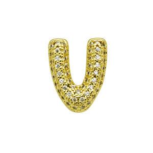 <span class=keywords><strong>Pulsera</strong></span> de Latón Dorado de Lujo con Nombre Personalizado: Cadena de Mano con 26 Letras Inglesas Personalizables para Mujeres y Hombres - Product Image 1