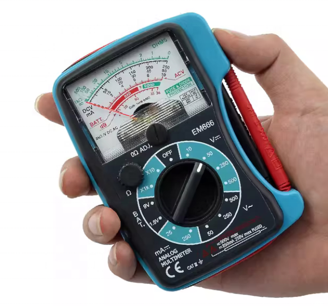 Portable Analog Pointer Display EM666 Multimeter for Test Instrument Voltage resistance current