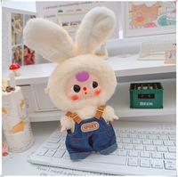 Vêtements de poupée uniquement - Série Mini Lapin Baby Three, boîte mystère, tenues de poupée, robes à nœud papillon, ensembles de pantalons à bretelles et accessoires