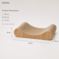 Griffoir pour chat en carton, forme ondulée, haute densité, en carton ondulé pour chats d'intérieur
