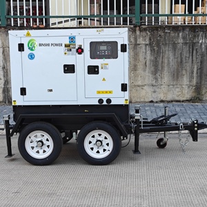 Generador Móvil Súper Silencioso de 15kW 20kW 30kW 40kW 50kW 80kW 100kW Trifásico Refrigerado por Agua, Generador de Energía con Remolque, Energía Alternativa - Product Image 3