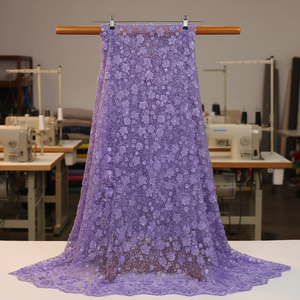 Tessuto in <span class=keywords><strong>Tulle</strong></span> <span class=keywords><strong>Ricamato</strong></span> con Perline e Paillettes Africane all'Ingrosso <span class=keywords><strong>per</strong></span> <span class=keywords><strong>Abiti</strong></span> da Sposa e da Sera - Product Image 6