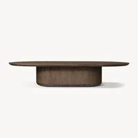 Juego de Mesa de Centro Redonda Moderna para Sala de Estar, Muebles de Madera de Alta Gama Hechos a Mano