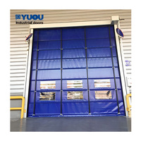 Puerta Plegable Apilable de PVC de Alta Velocidad Industrial