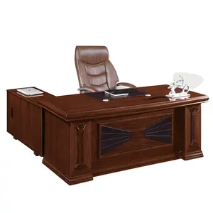 Basit beyaz lake modelleri ergonomik sekreter antika kare metal l şekli direktörü ofis masası