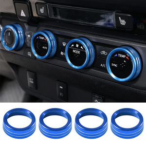 Cubierta Decorativa Metálica Azul para Botón de CD y Interruptor de Aire Acondicionado de Toyota Tacoma, 2016-2021 - Product Image 5