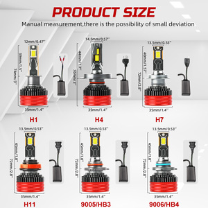 Super brillante 180W 30000LM 6500K coche LED faro bombillas <span class=keywords><strong>IP68</strong></span> impermeable H4 H7 H11 9005 9006 H3 H13 modelos A3 A1 A8 - Product Image 6