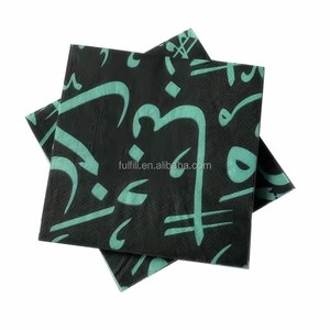 Einweg-Servietten mit Schwarz-Weiß-Symmetrie-Geometriemuster, 2-lagig, Dekorative Papierservietten für Abendessen, Mittagessen, Partys und Events, Haushaltspapier - Product Image 5